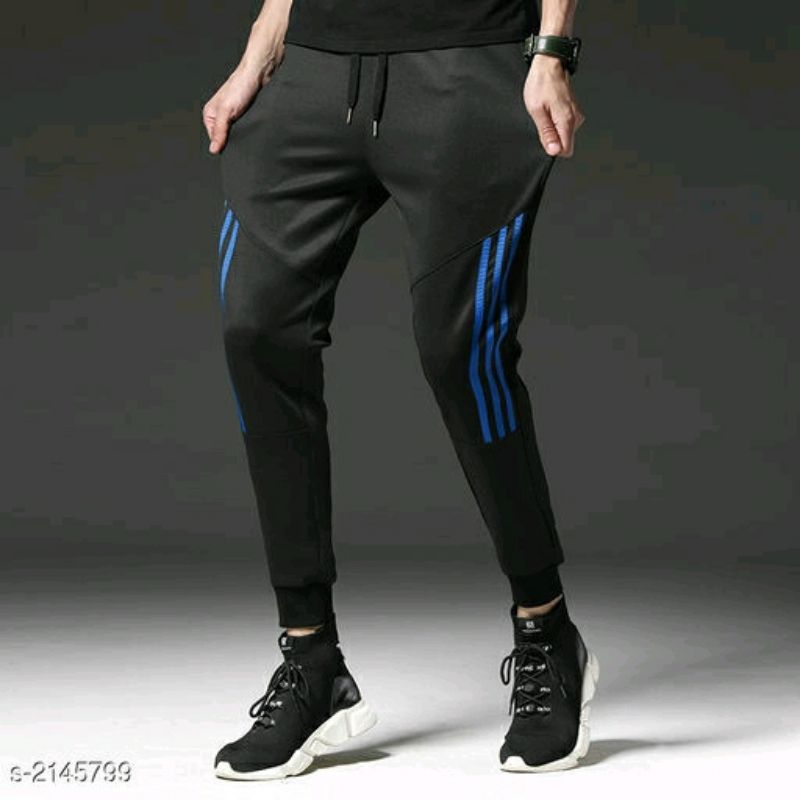 Buy online Men Black Polyester Full Length Track Pants from Sports Wear for  Men by Styli for ₹739 at 51% off | 2024 Limeroad.com